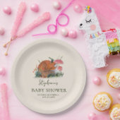ウッドランド秋ベビーシャワー |コテージコア ペーパープレート (パーティー)