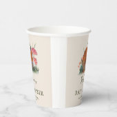 ウッドランド秋ベビーシャワー |コテージコア 紙コップ (右)