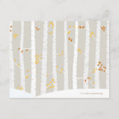 ウッドランド秋/ウィンターベビーシャワーアドバイスカード アドバイスカード (裏面)