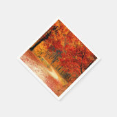 ウッドランド秋 スタンダードカクテルナプキン (角)