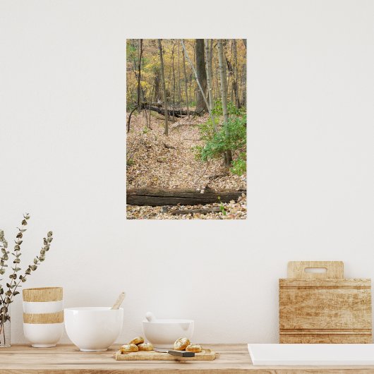 ウッドランド窓 ポスター (キッチン)