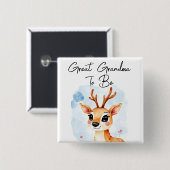 ウッドランド素晴らし鹿のおばあちゃん赤ちゃんシャワー 缶バッジ (正面&裏面)