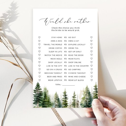 ウッドランド素朴な彼女はむしろブライダルゲーム