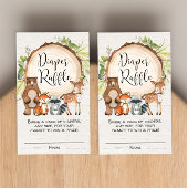 ウッドランド素朴の可愛い動物のおむつフカード エンクロージャーカード