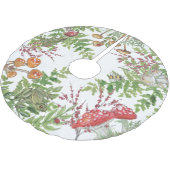 ウッドランド素朴の葉カエルの蜂のラディバグ ブラッシュドポリエステルツリースカート (アングル)