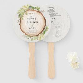 ウッドランド素朴の野外森林結婚式 ハンドファン