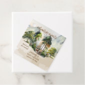 ウッドランド素朴アドベンチャーが少年の赤ちゃんシャワーを待つ フェイバータグ (インサイチュ)