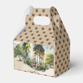 ウッドランド素朴アドベンチャーが少年の赤ちゃんシャワーを待つ フェイバーボックス (裏面サイド)