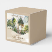 ウッドランド素朴アドベンチャーが少年の赤ちゃんシャワーを待つ フェイバーボックス (裏面サイド)