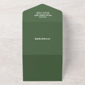 ウッドランド素朴アドベンチャーベビーシャワー オールインワン招待状 (外側)