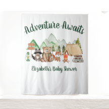 ウッドランド素朴アニマルズベビーシャワー