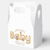 ウッドランド素朴アニマルズベビーシャワー フェイバーボックス (オープン)