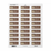 ウッドランド素朴アニマルベビーシャワー住所 シール (フルシート)