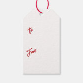 ウッドランド素朴ウィンタービレッジクリスマス ギフトタグ (正面)