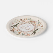 ウッドランド素朴ウィンターボーイ赤ちゃんシャワー ペーパープレート (アングル)