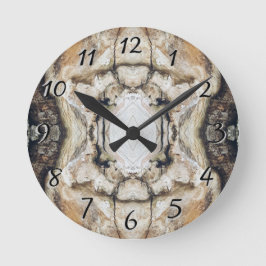 ウッドランド素朴オールナチュラルツリーバークテーマ ラウンド壁時計