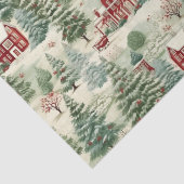 ウッドランド素朴カントリークリスマスかわいいヴィンテージ 薄葉紙 (詳細)
