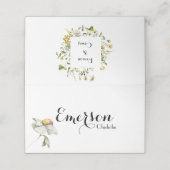 ウッドランド素朴サマーワイルドフラワー開花草原 プレイスカード (外部開封)