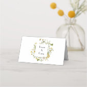 ウッドランド素朴サマーワイルドフラワー開花草原 プレイスカード (裏面)