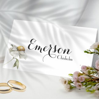 ウッドランド素朴サマーワイルドフラワー開花草原 プレイスカード