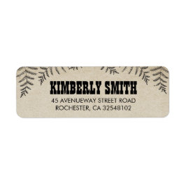 ウッドランド素朴シダ国 ラベル