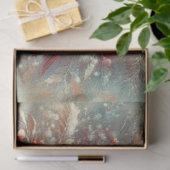 ウッドランド素朴デコページのクリスマス深紅色 薄葉紙 (ギフト)