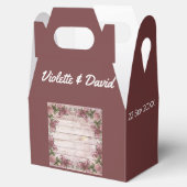 ウッドランド素朴バラフローラカントリーウェディング フェイバーボックス (オープン)