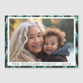 ウッドランド素朴ファミリークリスマスフォトマグネット (正面)