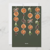 ウッドランド素朴フォトクリスマスホリデーカード シーズンカード (裏面)