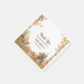 ウッドランド素朴フォレストニュートラル赤ちゃんシャワー スタンダードカクテルナプキン (角)