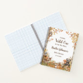 ウッドランド素朴フォレストベビーシャワーゲストブック ノートブック (内部)