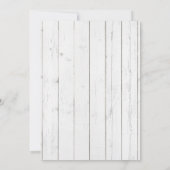 ウッドランド素朴フローラジャングルスロスベビーシャワー 招待状 (裏面)