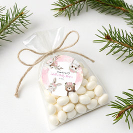 ウッドランド素朴フローラボホガールベビーシャワー ラウンドシール