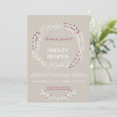 ウッドランド素朴ブライダルシャワー招待 招待状 (スタンド正面)