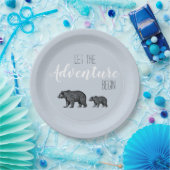 ウッドランド素朴ベアーズアドベンチャーベビーシャワー ペーパープレート (パーティー)