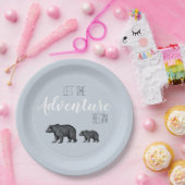 ウッドランド素朴ベアーズアドベンチャーベビーシャワー ペーパープレート (パーティー)