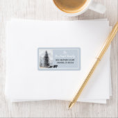 ウッドランド素朴ベアーベビーベイビーシャワー差出人住所 ラベル (インサイチュ)