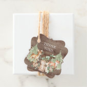 ウッドランド素朴ベイビーシャワーお気に入りギフトラベル フェイバータグ (インサイチュ)