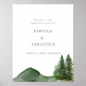 ウッドランド素朴マウンテンフォレストのエンゲージメントへようこそ ポスター (正面)