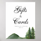 ウッドランド素朴マウンテンフォレストギフト&カードサイン ポスター (正面)