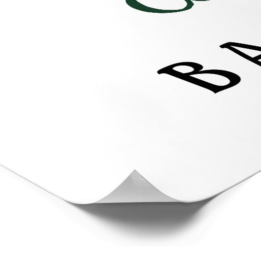 ウッドランド素朴動物赤ちゃんシャワー歓迎サイン ポスター (角)