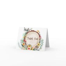 ウッドランド素朴動物赤ちゃんシャワー緑