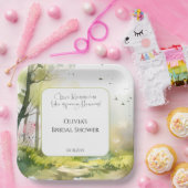 ウッドランド素朴春フォレストブライダルシャワー ペーパープレート (パーティー)