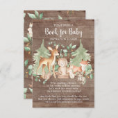 ウッドランド素朴森林動物のベビーカード帳 エンクロージャーカード (正面/裏面)