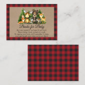 ウッドランド素朴森林動物ベビー エンクロージャーカード (正面/裏面)