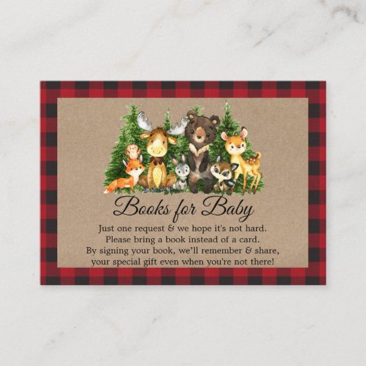 ウッドランド素朴森林動物ベビー エンクロージャーカード (正面)