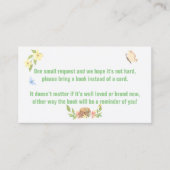 ウッドランド素朴赤ちゃんシャワーブックリクエストカード 紹介カード (正面)