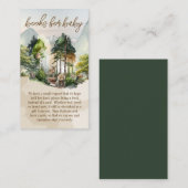 ウッドランド素朴・アドベンチャーがベビーの本を待つ エンクロージャーカード (正面/裏面)