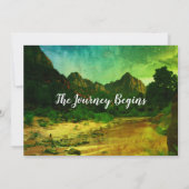 ウッドランド素朴・フォレストが赤ちゃんシャワーを浴びる サンキューカード (裏面)