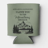 ウッドランド結婚フォレストグリーン 缶クーラー (正面)